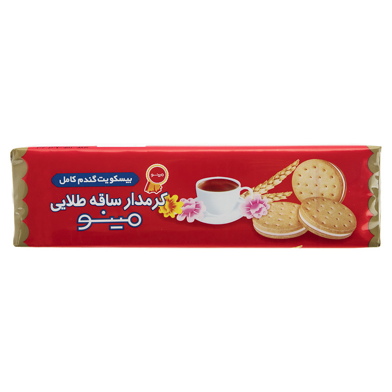 بیسکویت ساقه طلایی کرمدار 192 گرم مینو
