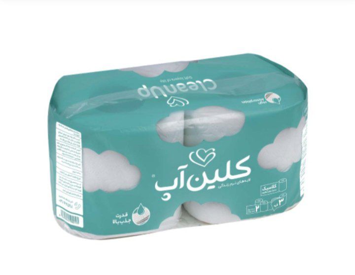 دستمال توالت2تایی کلین اپ