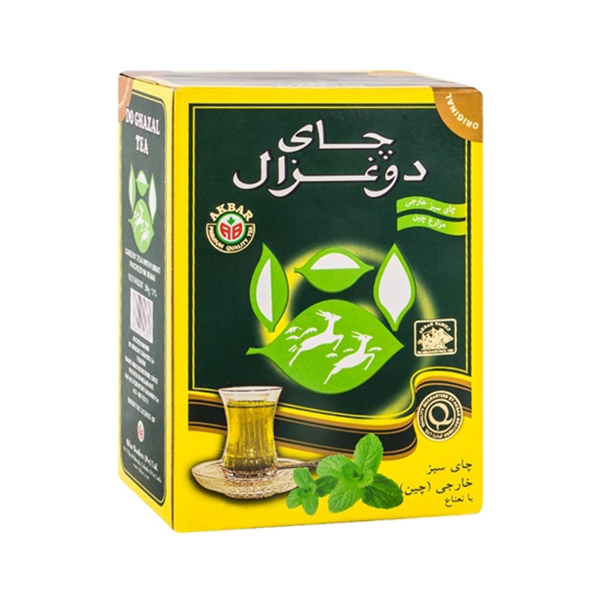 چای سبز شکسته دوغزال100گرم