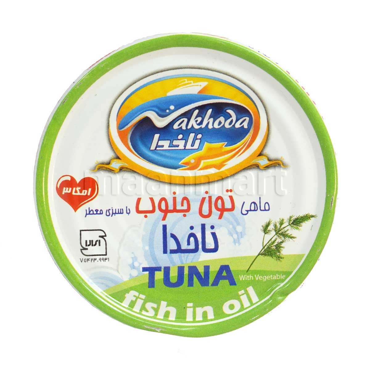 کنسروتن ماهی ناخداشویدی180گرم